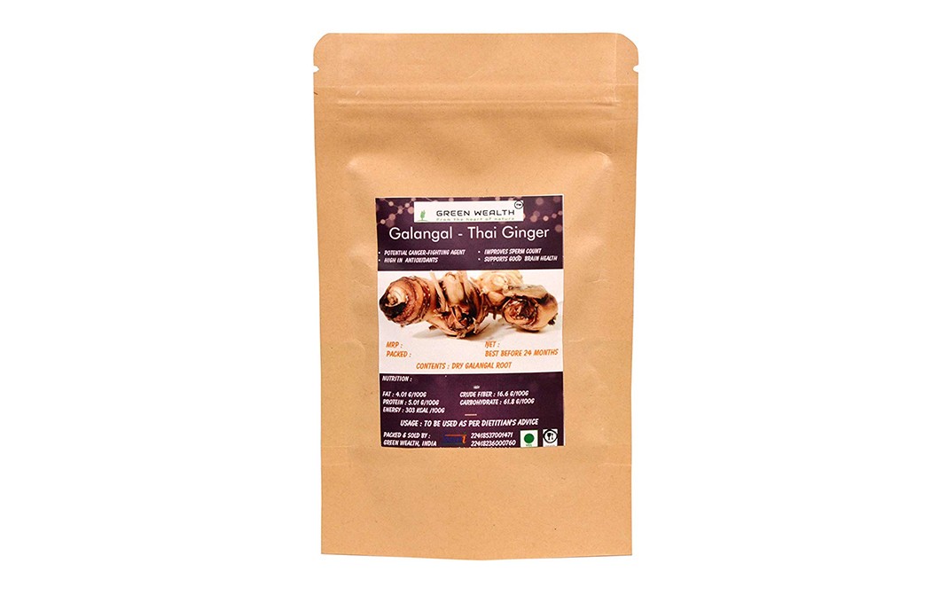 Green Wealth Galangal-Thai Ginger   Pack  100 grams